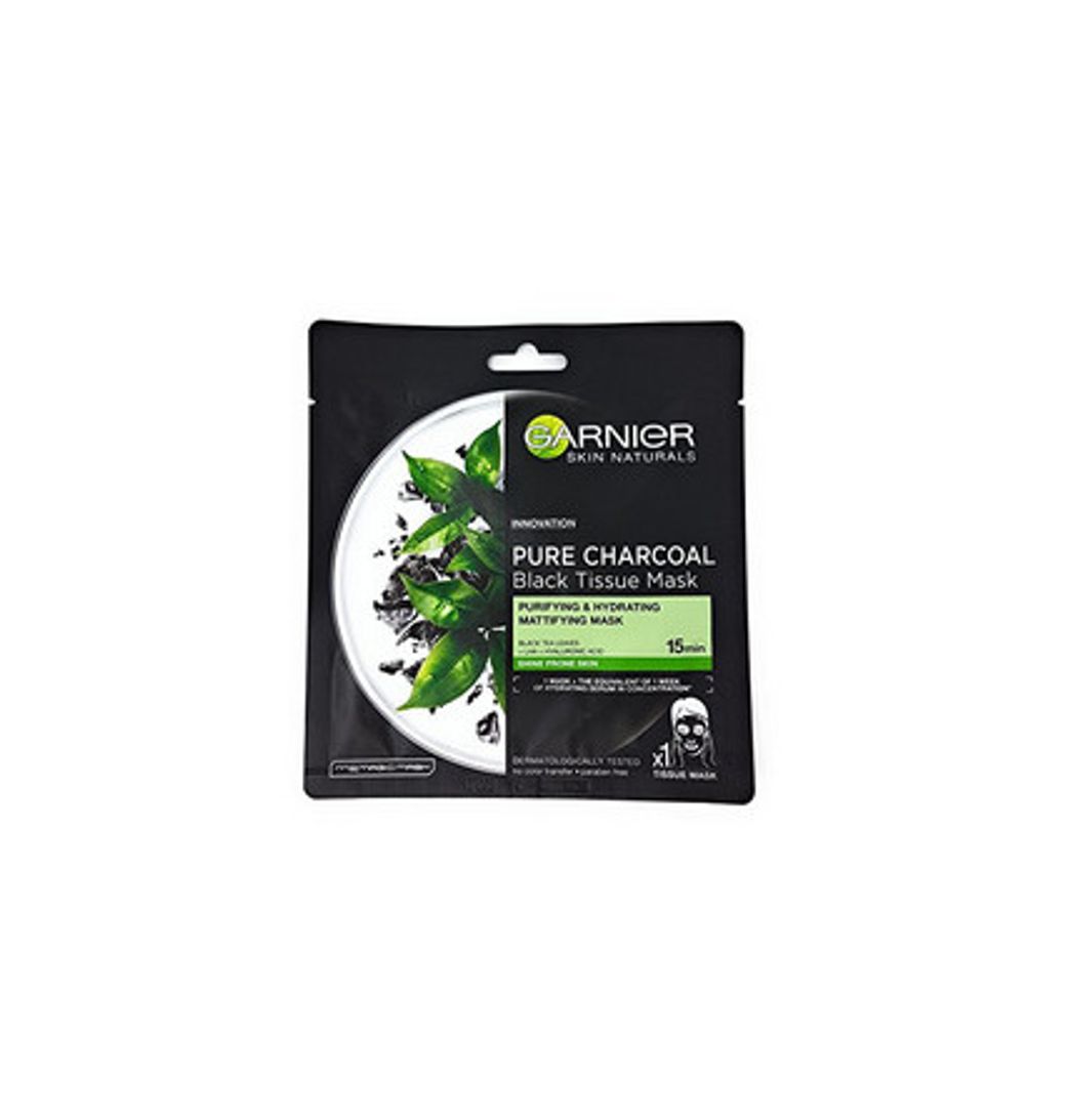 Beauty Garnier Skin Naturals PURE CHARCOAL Black Tissue Mask