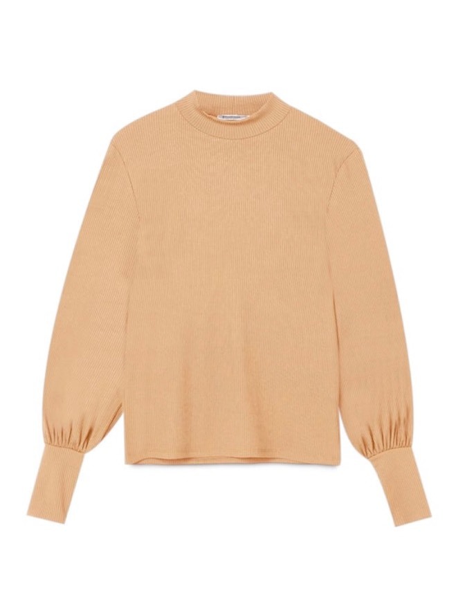 Social Camisola com manga abalonada 