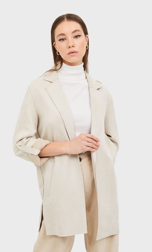 Social Stradivarius- trench fluido bonded 