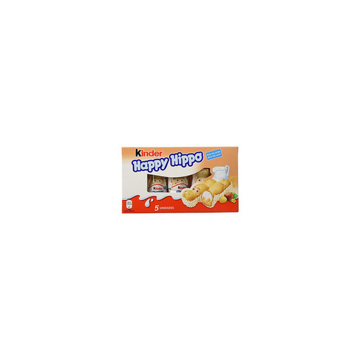 Kinder Happy Hippo Barritas de Chocolate - Pack de 5 x 20.7