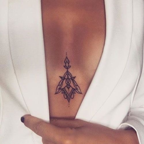 Fashion Chest tattoo