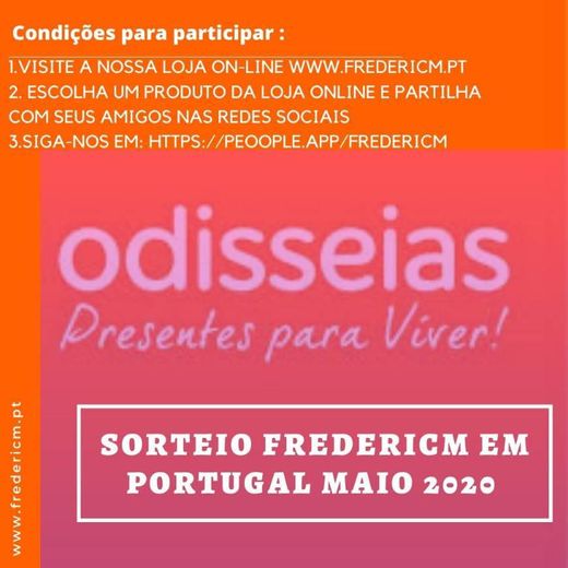SORTEIO FREDERICM em PORTUGAL   Maio 2020