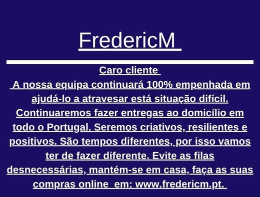 Loja online FredericM 