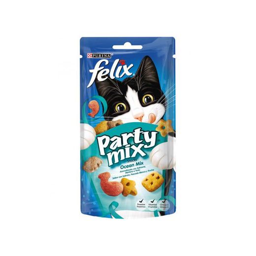 Snack para Gato Party Mix Ocean Mix Purina Felix