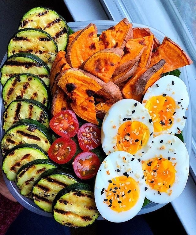 Moda egg and sweet potato salad