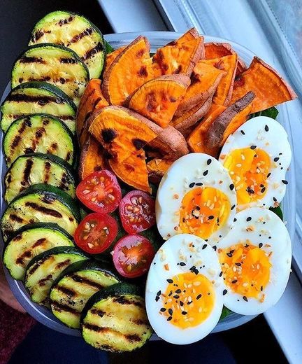 egg and sweet potato salad