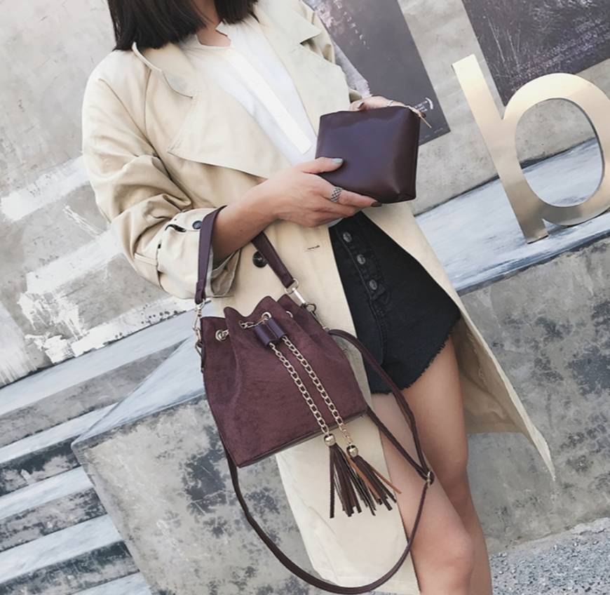 Product Cute Suede Bucket Bag