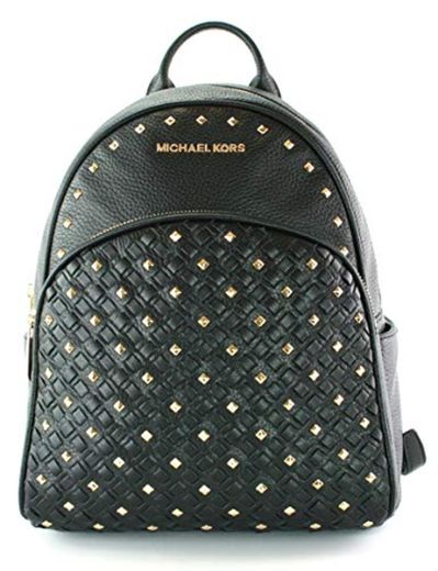MICHAEL KORS Abbey Medium Studded Backpack Pebbled Leather