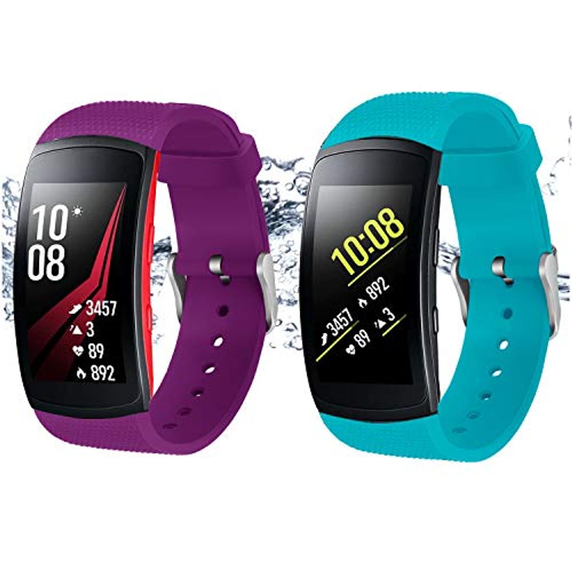 Product Rukoy Correas para Samsung Gear Fit2 Band/Gear Fit2 Pro [Paquete de 2: