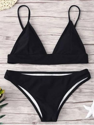 Bikini preto-zaful