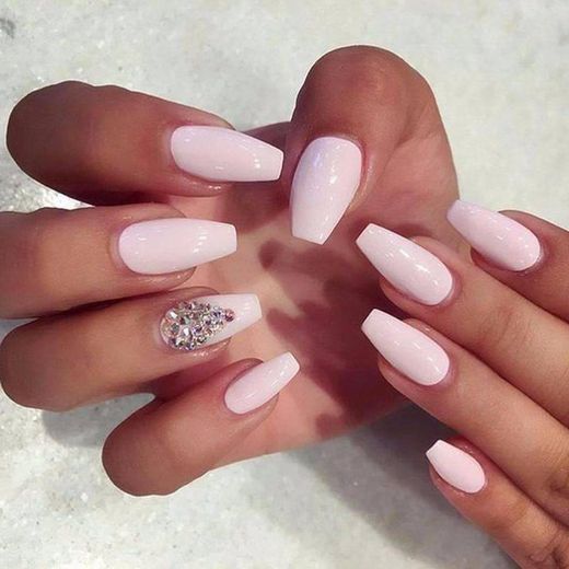 Unhas Gel Rosa 