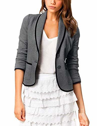 Moda YIPIN Blazer Mujer Chaqueta de Traje Americanas Elegante OL Casual Otoño Slim