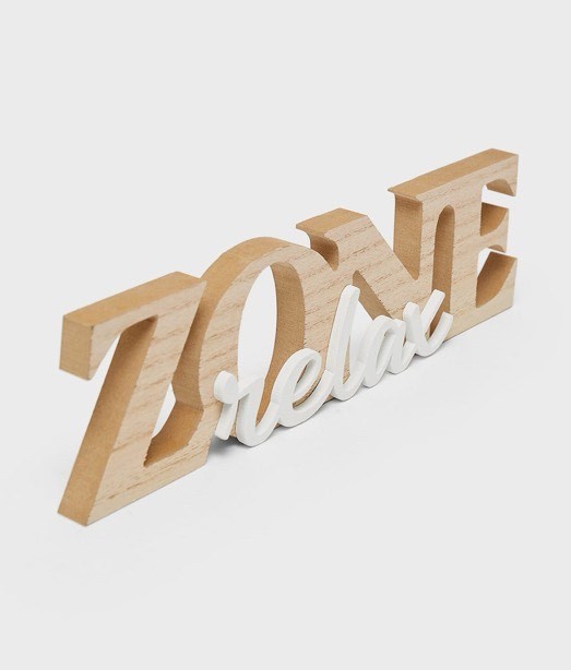 Producto Placa madeira Relax Zone