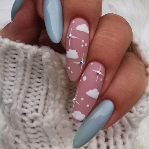 Cloudy Nails