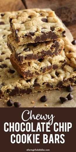 Chewy Chocolate Chip Cookie Bars