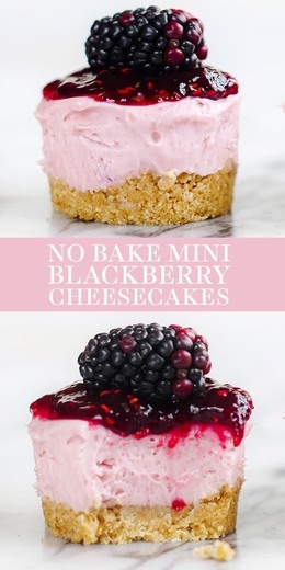 Mini Blackberry Cheesecake 