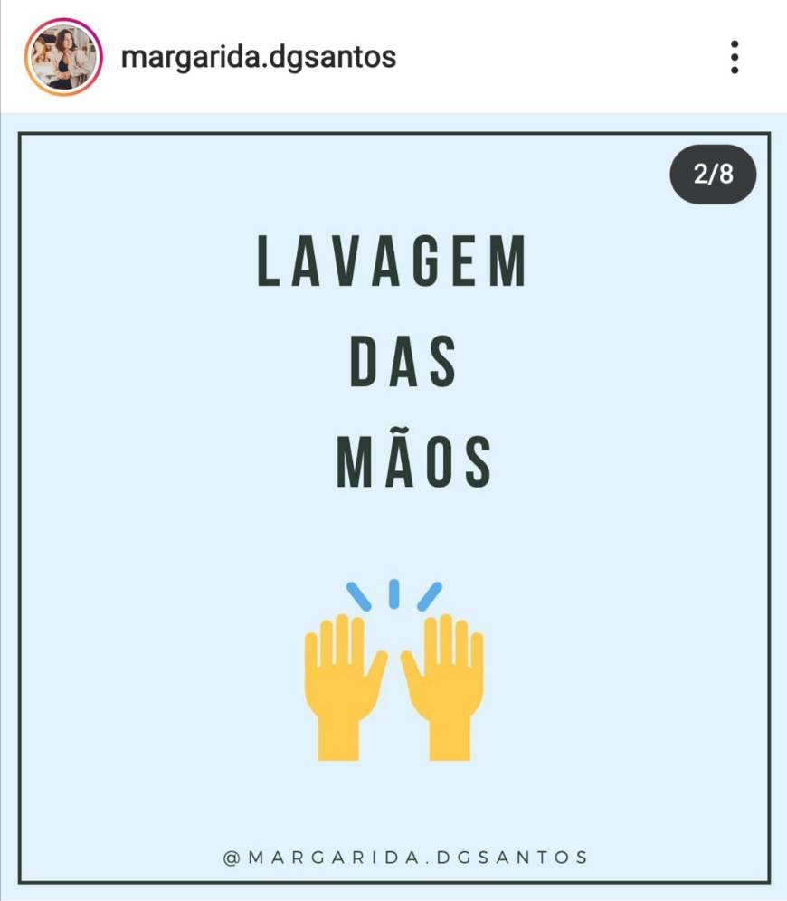 Moda Lavar as mãos 