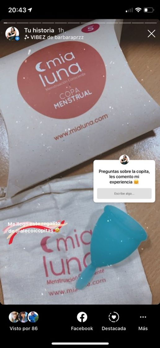 Moda Copa menstrual