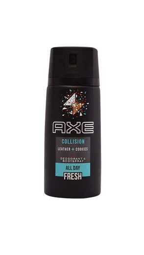 Collision deodorant spray