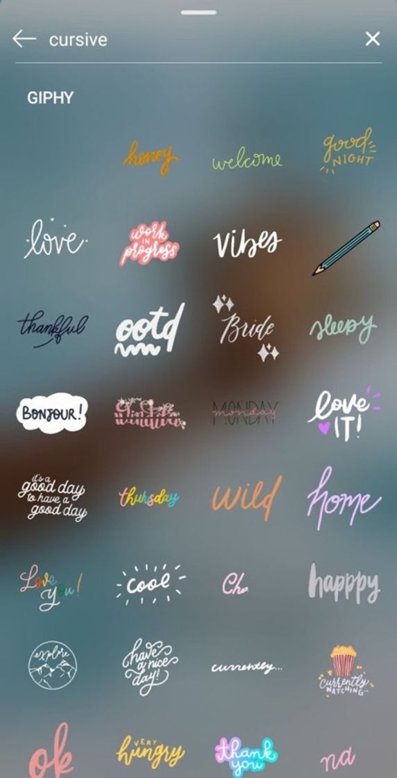cursive