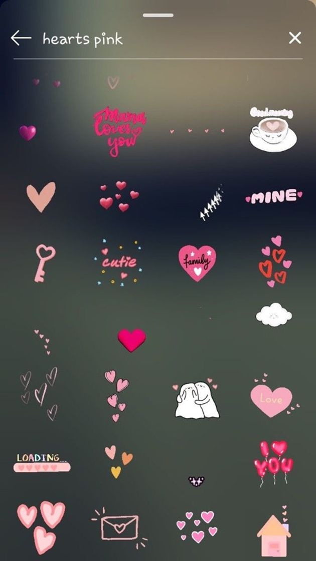hearts pink