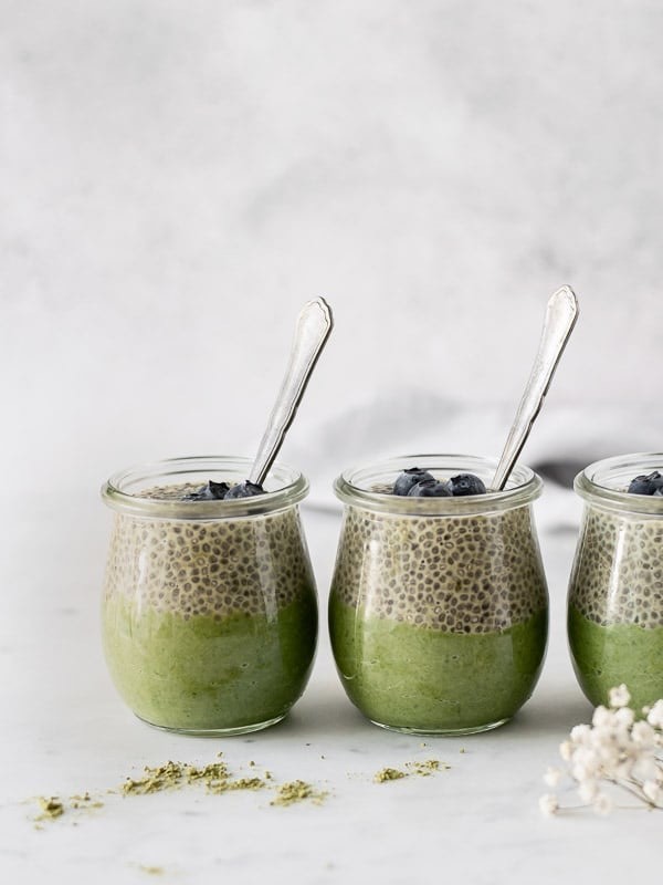 Social Pudim de Chia e Matcha