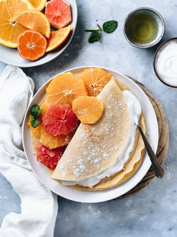 Social Crepes de côco e laranja 