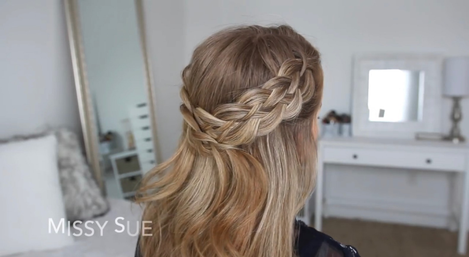 Fashion Half Up 5 Strand Braids