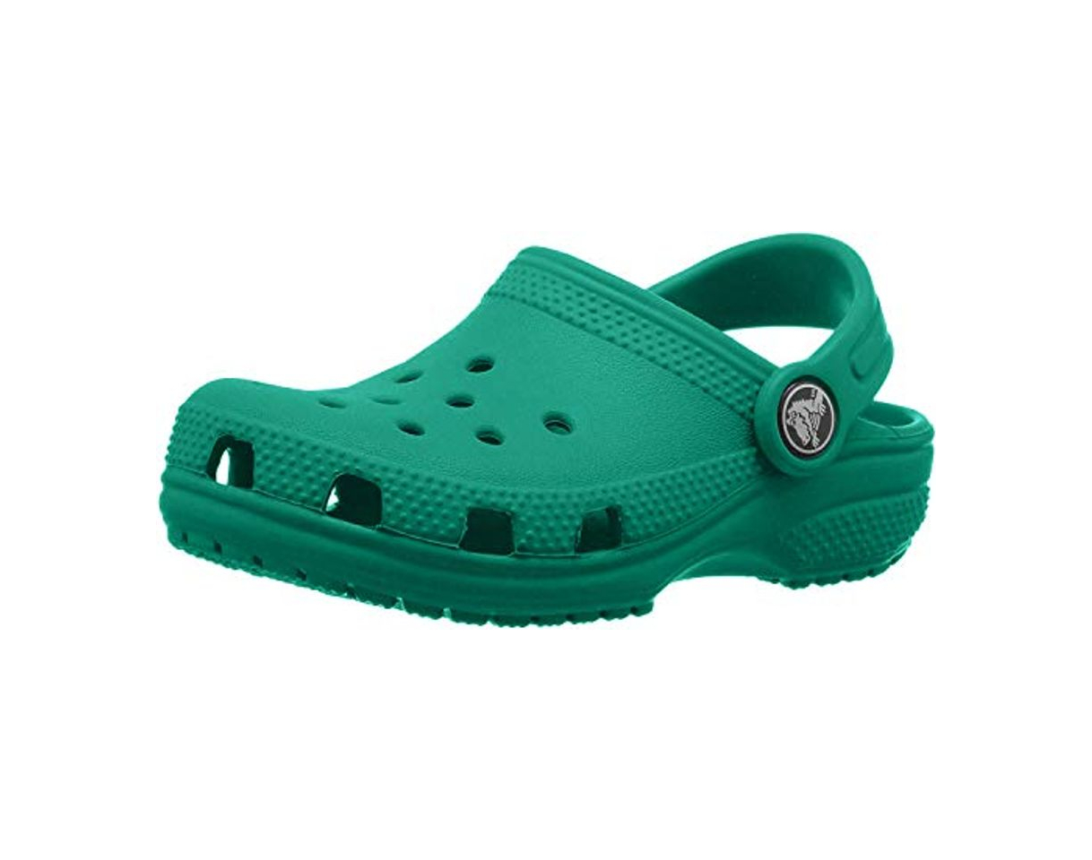 Social Crocs Classic Clog Kids Roomy fit, Zuecos Unisex niños, Verde