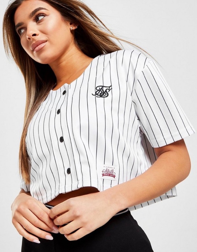 Product SikSilk Crop Basball T-Shirt