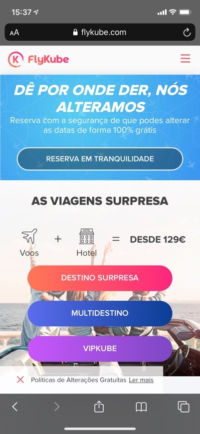 Moda FlyKube Viagem Surpresa