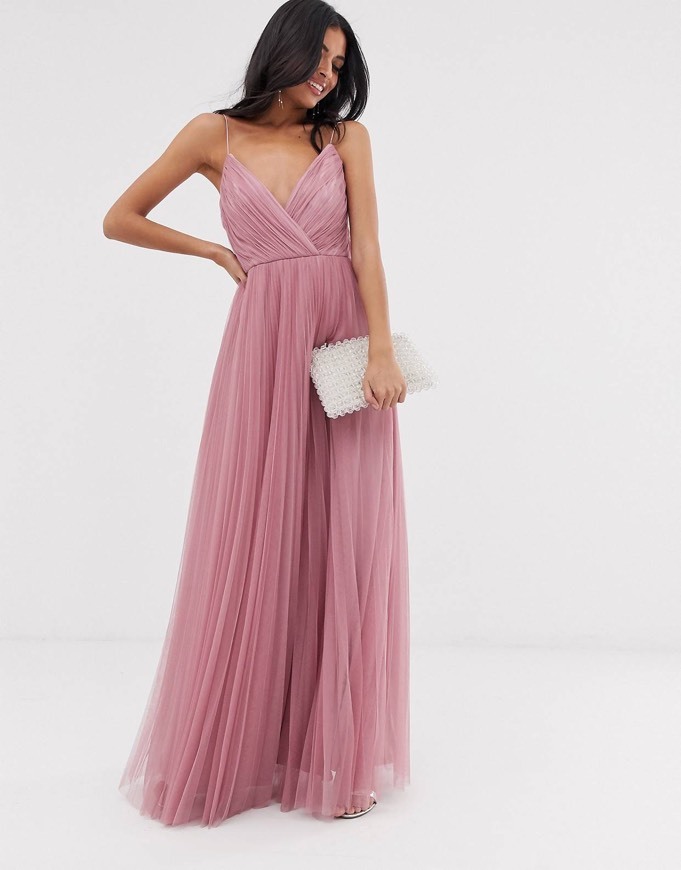 Products Rose Tulle Maxi Dress