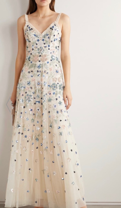 Products NEEDLE & THREAD
Wildflower sequined tulle gown