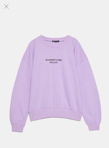 Sweatshirt texto frontal