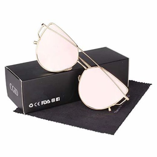 CGID Espejo de moda Polarizadas ojo de gato Gafas de sol para