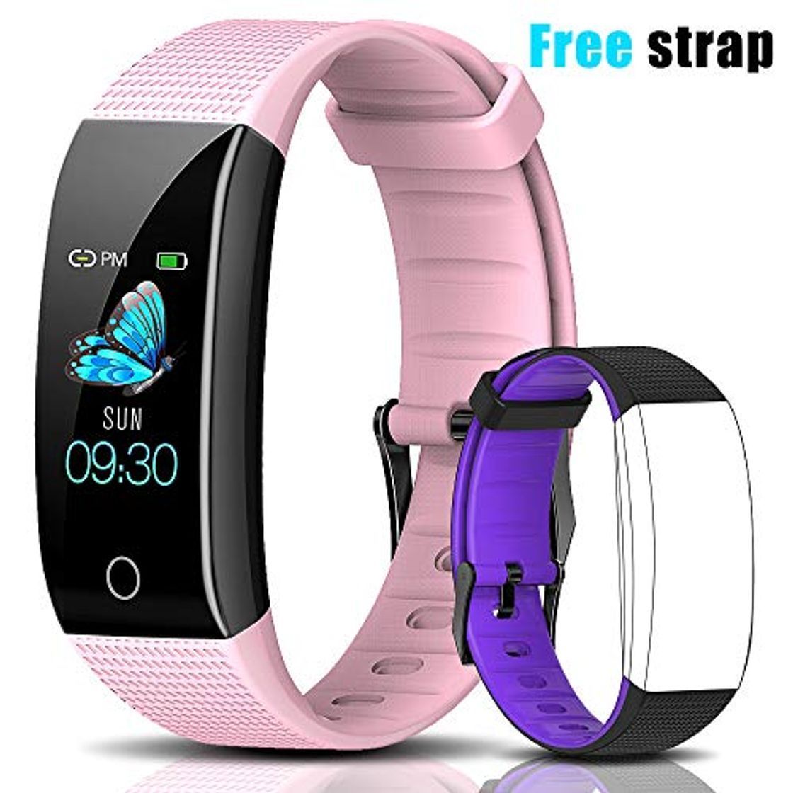 Social YANGOO Pulsera Actividad Inteligente Impermeable IP68 Pulsera Inteligente Pantalla Color HR con