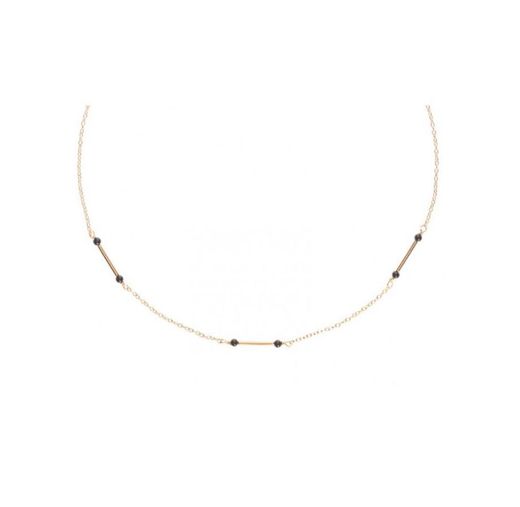 Choker Prata Travessões 