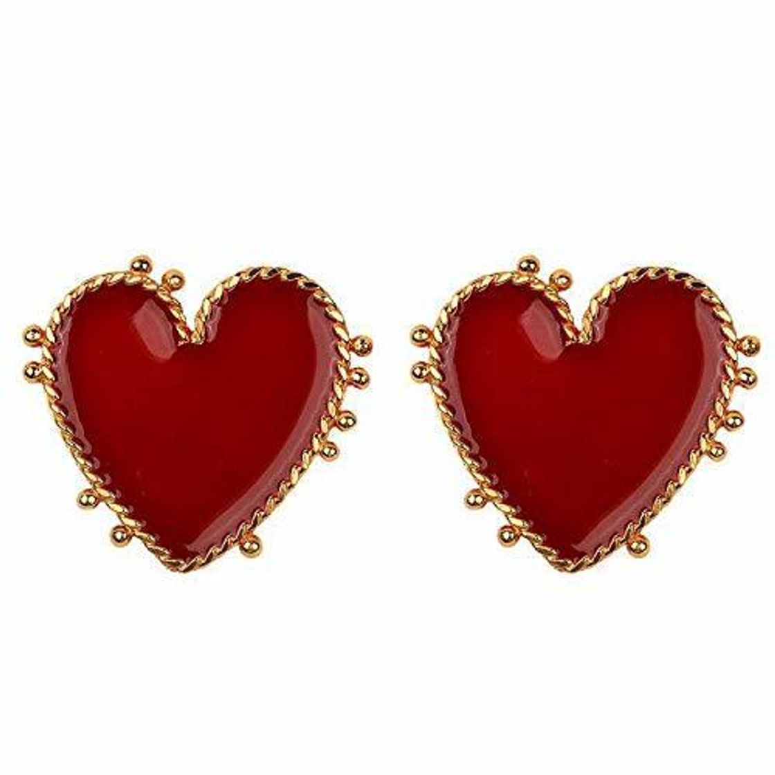 Productos Lopbinte Nuevo Moda Estilo De Calle HipéRbole Pendientes Grandes De CorazóN Rojo