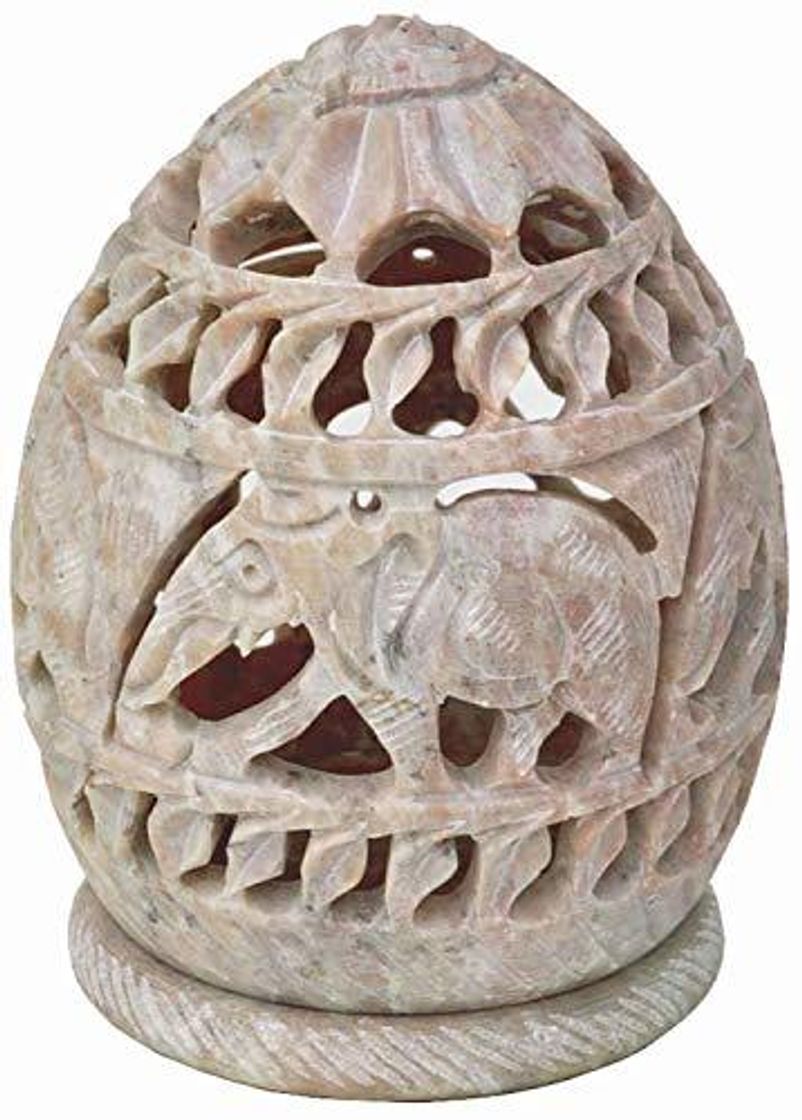 Social hecho-mano  SouvNear en-forma de Tealight vela porta esteatita lámparas - enrejado diseño Home Decor - de acento accesorio decorativa mesa de regalos