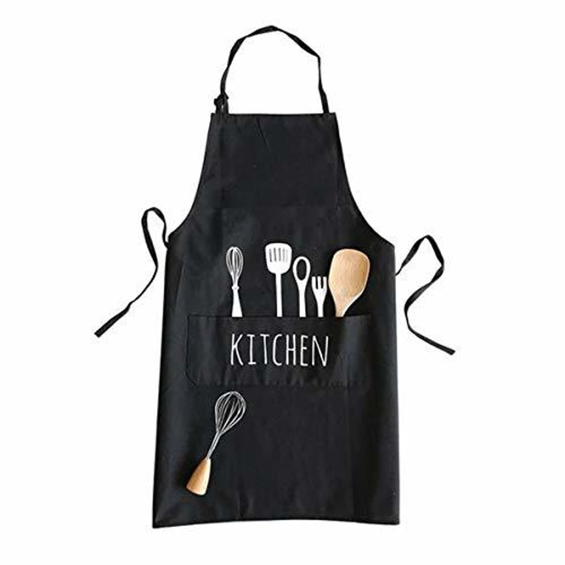 Lugar Cuchara Spork Delantal De Algodón Delantal de Cocina Impreso Unisex Delantales de