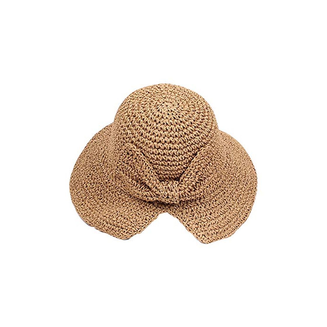 Product Sombrero para Sol para Mujer Sombrero para Sol de Verano Floppy Brim Wide Bowknot Sombrero de Paja Sombrero para Playa al Aire Libre Floppy Hat