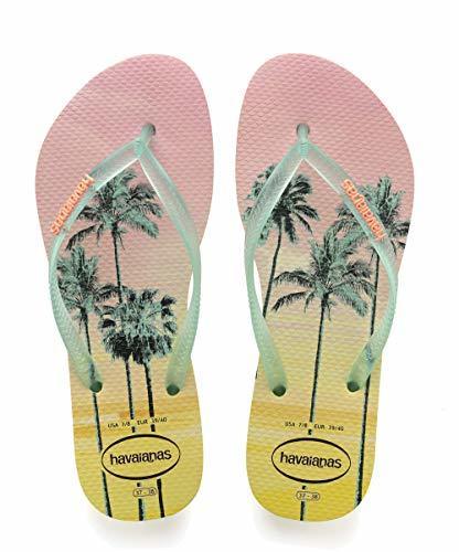 Lugares Havaianas Women's Slim Paisage - Flat Beach Flip Flop - White