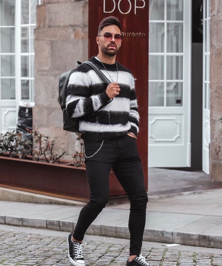 Social Mnml.la Striped Sweater