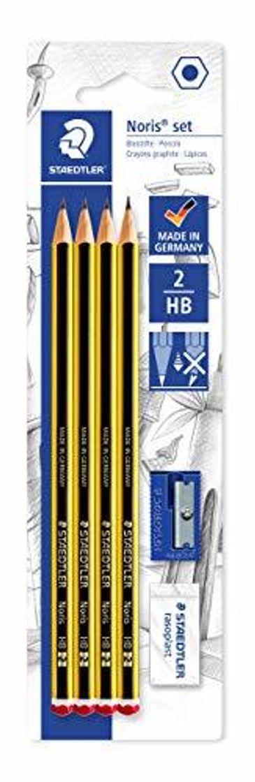 Social Staedtler Noris 120S1 BK4DST. Lápices de madera certificada. Blíster con 4 lapiceros