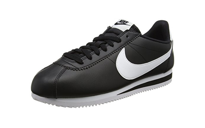 Moda Nike Classic Cortez Leather, Zapatillas de Running Hombre, Blanco / Negro