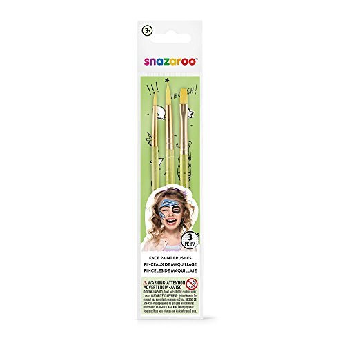 Producto Snazaroo - Set de 3 pinceles para pintura facial