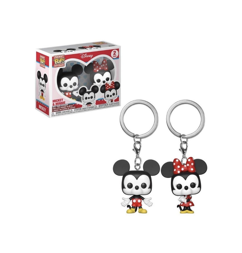 Social Funko Pop keychain Mickey&Minnie