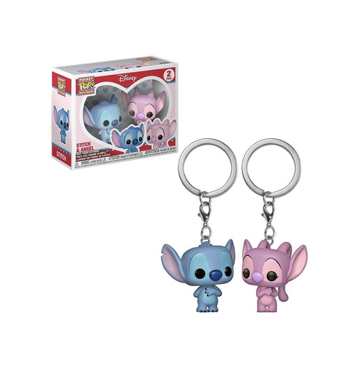 Funko Pop keychain Stitch&Angel