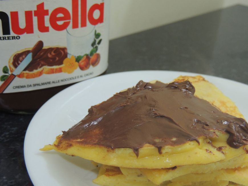 Social Receita de Panqueca americana com Nutella