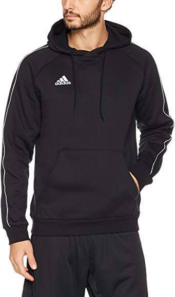 Moda Sweat preta com capuz Adidas Core18